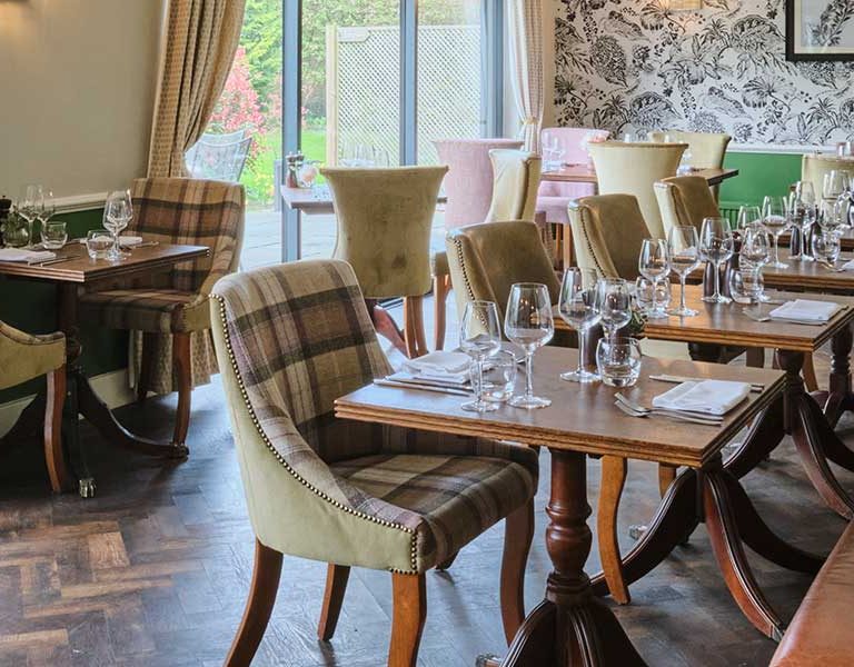 Interior shot of the Garden Restaurant, Cirencester.