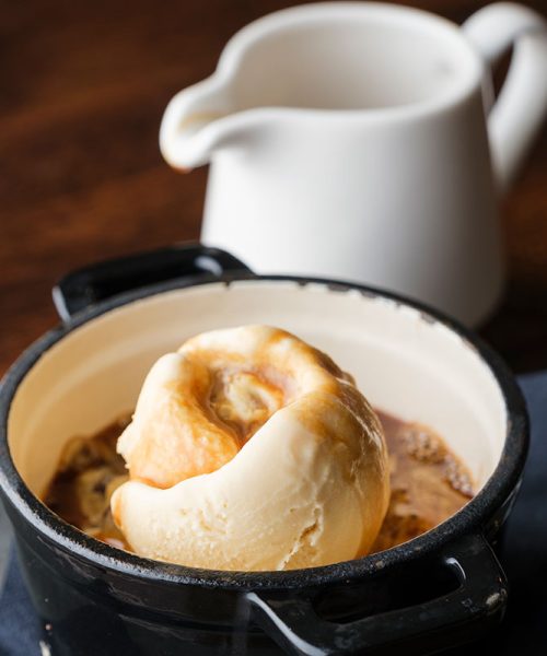 Double chocolate chip cookie, salted caramel ice cream